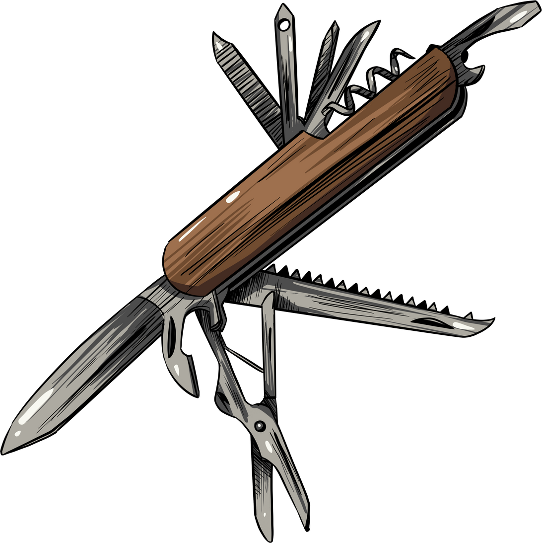 Swiss Army Knife Illustration